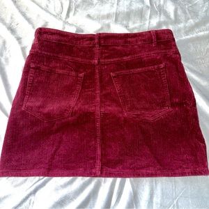 Cotton On Corduroy Skirt | Size: 10 | Color: Deep Red